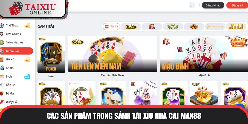 sanh tai xiu nha cai MAX88 2025 729 Sảnh tài xỉu đa dạng