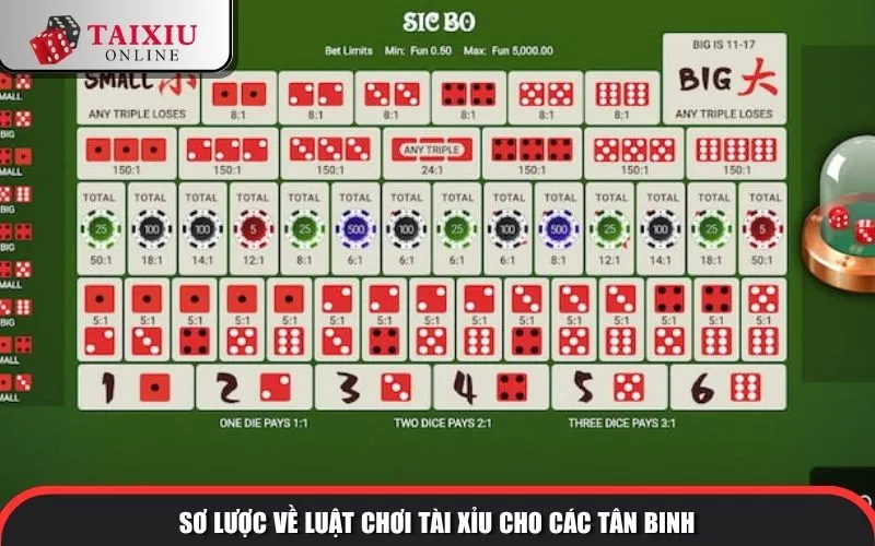 so luoc ve luat choi tai xiu cho cac tan binh 1281 Sơ lược về luật chơi tài xỉu cho các tân binh