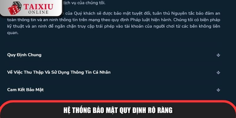 ta88 5 1 920 Hệ thống bảo mật quy định rõ ràng ngay từ ban đầu